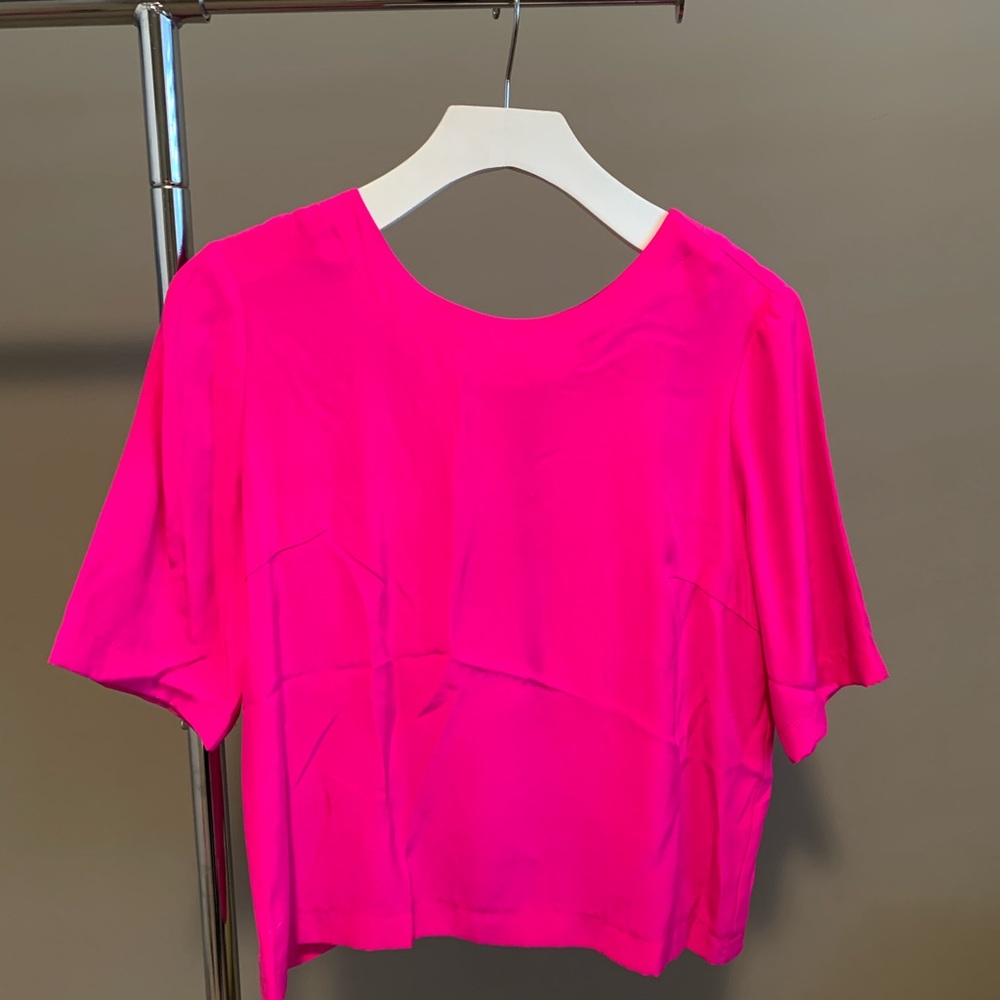 Amanda Uprichard Pink Blouse
